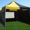Delta Canopy Pop Up Tents F Model 10'x10' Black Yellow - Pop Up Tent Pro