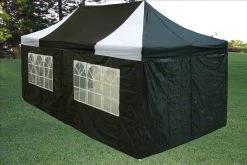 Delta Canopy E Model 10'x20' Black White - Pop Up Tent