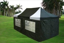 Delta Canopy F Model 10'x20' Black White - Pop Up Tent Pro