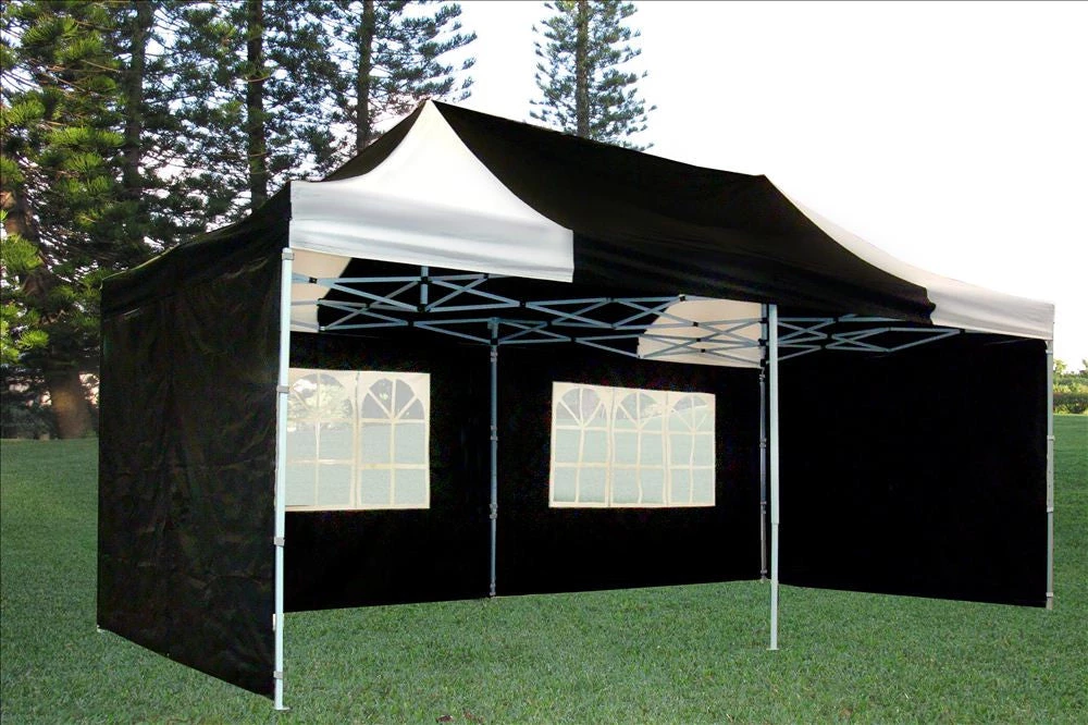 Delta Canopy E Model 10'x20' Black White - Pop Up Tent 2 Delta Canopy E Model 10'x20' Black White - Pop Up Tent