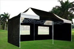 Delta Canopy F Model 10'x20' Black White - Pop Up Tent Pro