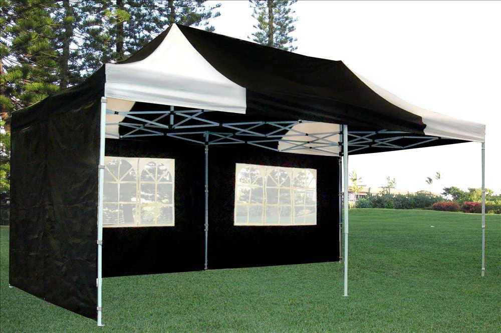 Delta Canopy E Model 10'x20' Black White - Pop Up Tent 3 Delta Canopy E Model 10'x20' Black White - Pop Up Tent
