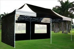 Delta Canopy F Model 10'x20' Black White - Pop Up Tent Pro