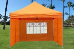 Delta Canopy E Model 10'x10' Orange - Pop Up Tent