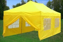 Delta Canopy Pop Up Tents E Model 10'x20' Yellow - Pop Up Tent