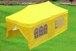 Delta Canopy F Model 10'x20' Yellow - Pop Up Tent Pro Pop Up Tents