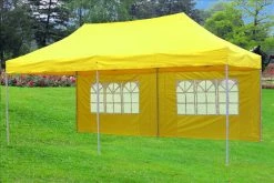 Delta Canopy F Model 10'x20' Yellow - Pop Up Tent Pro Pop Up Tents