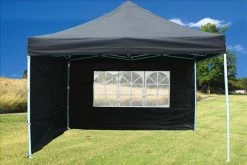 Delta Canopy F Model 10'x10' Black - Pop Up Tent Pro