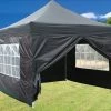 Delta Canopy F Model 10'x10' Black - Pop Up Tent Pro