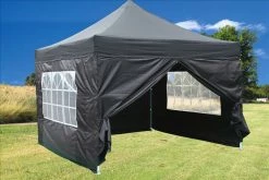 Delta Canopy F Model 10'x10' Black - Pop Up Tent Pro