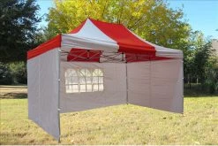 Delta Canopy E Model 10'x15' Red White - Pop Up Tent