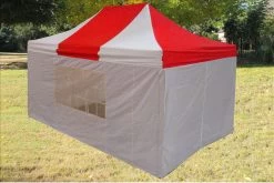 Delta Canopy E Model 10'x15' Red White - Pop Up Tent