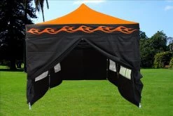 Delta Canopy Pop Up Tents F Model 10'x20' Orange Flame - Pop Up Tent Pro