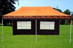Delta Canopy Pop Up Tents F Model 10'x20' Orange Flame - Pop Up Tent Pro