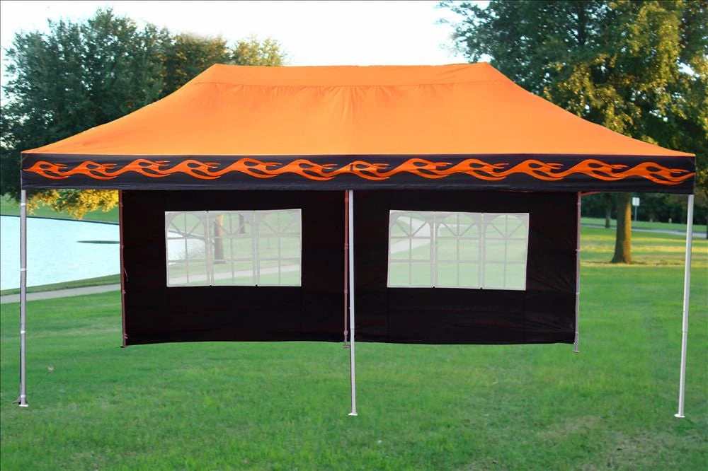 Delta Canopy E Model 10'x20' Orange Flame - Pop Up Tent Pop Up Tents 4 Delta Canopy E Model 10'x20' Orange Flame - Pop Up Tent Pop Up Tents