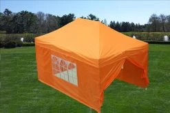 Delta Canopy F Model 10'x15' Orange - Pop Up Tent Pro