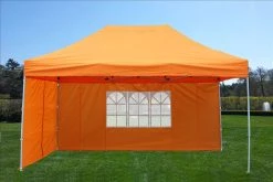 Delta Canopy F Model 10'x15' Orange - Pop Up Tent Pro
