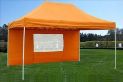 Delta Canopy F Model 10'x15' Orange - Pop Up Tent Pro
