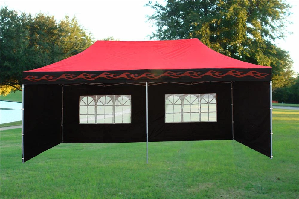 Delta Canopy E Model 10'x20' Red Flame - Pop Up Tent Pop Up Tents 1 Delta Canopy E Model 10'x20' Red Flame - Pop Up Tent Pop Up Tents