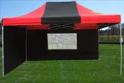 Delta Canopy E Model 10'x15' Black Red - Pop Up Tent