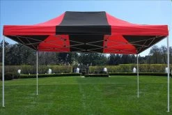 Delta Canopy E Model 10'x15' Black Red - Pop Up Tent
