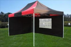 Delta Canopy E Model 10'x15' Black Red - Pop Up Tent