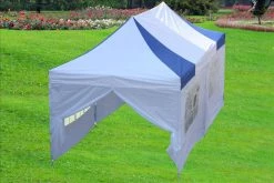 Delta Canopy E Model 10'x20' Blue White - Pop Up Tent Pop Up Tents
