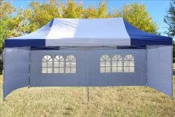 Delta Canopy F Model 10'x20' Blue White - Pop Up Tent Pro