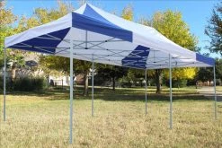 Delta Canopy F Model 10'x20' Blue White - Pop Up Tent Pro