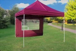 Delta Canopy Pop Up Tents F Model 10'x10' Maroon - Pop Up Tent Pro