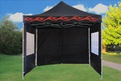 Delta Canopy F Model 10'x10' Black Flame - Pop Up Tent Pro Pop Up Tents