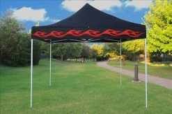 Delta Canopy F Model 10'x10' Black Flame - Pop Up Tent Pro Pop Up Tents