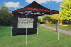 Delta Canopy F Model 10'x10' Black Flame - Pop Up Tent Pro Pop Up Tents