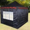 Delta Canopy Pop Up Tents E Model 10'x10' Black Flame - Pop Up Tent