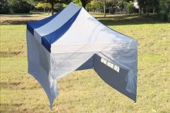 Delta Canopy Pop Up Tents F Model 10'x15' Blue White - Pop Up Tent Pro