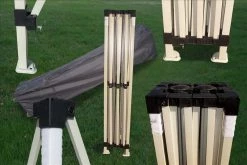 Delta Canopy Pop Up Tents F Model 10'x15' Black White - Pop Up Tent Pro