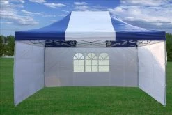 Delta Canopy E Model 10'x15' Blue White - Pop Up Tent