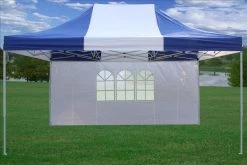 Delta Canopy E Model 10'x15' Blue White - Pop Up Tent