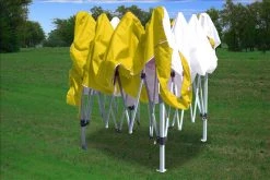 Delta Canopy CS N 10'x10' Yellow White - Pop Up Tent Pop Up Tents