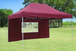 Delta Canopy F Model 10'x15' Maroon - Pop Up Tent Pro