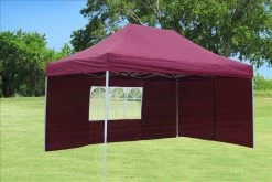 Delta Canopy F Model 10'x15' Maroon - Pop Up Tent Pro