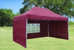 Delta Canopy F Model 10'x15' Maroon - Pop Up Tent Pro