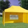 Delta Canopy F Model 10'x15' Yellow - Pop Up Tent Pro