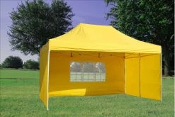Delta Canopy F Model 10'x15' Yellow - Pop Up Tent Pro