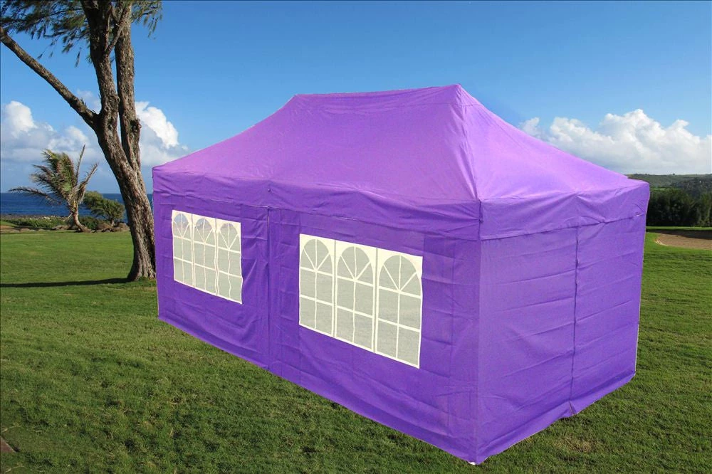 Delta Canopy Pop Up Tents E Model 10'x20' Purple - Pop Up Tent 1 Delta Canopy Pop Up Tents E Model 10'x20' Purple - Pop Up Tent