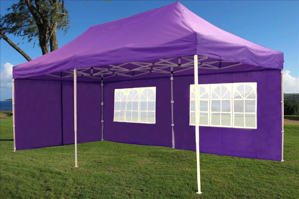 Delta Canopy Pop Up Tents E Model 10'x20' Purple - Pop Up Tent 3 Delta Canopy Pop Up Tents E Model 10'x20' Purple - Pop Up Tent