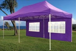 Delta Canopy Pop Up Tents E Model 10'x20' Purple - Pop Up Tent
