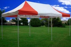 Delta Canopy F Model 10'x20' Red White - Pop Up Tent Pro Pop Up Tents