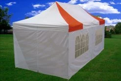 Delta Canopy F Model 10'x20' Red White - Pop Up Tent Pro Pop Up Tents