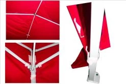 Delta Canopy Pop Up Tents CS 10'x10' Red - Pop Up Tent